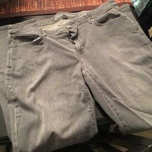 Eddie Bauer gray straight leg jeans